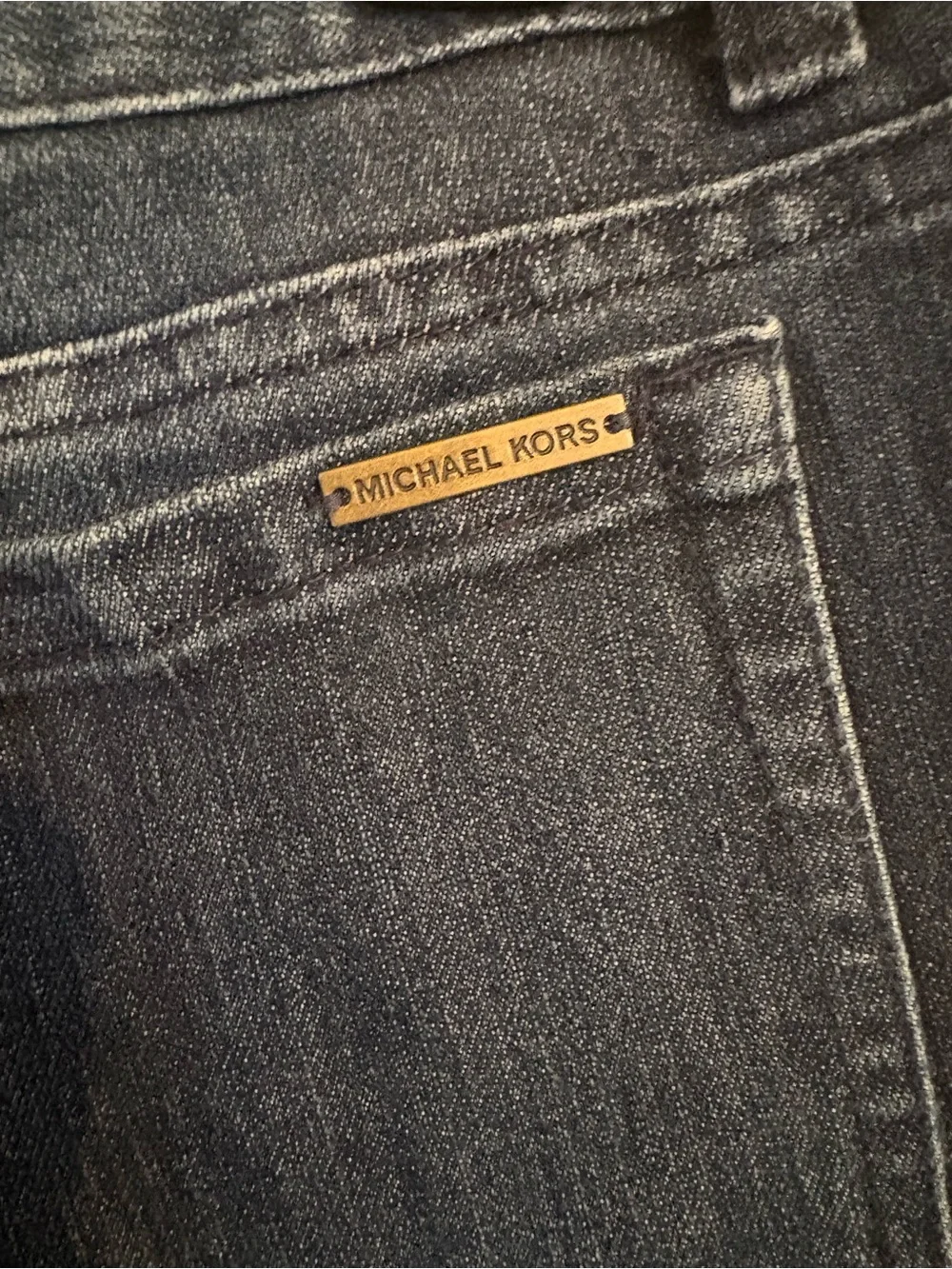 Michael Kors Dark Blue Women's Straight-Leg Jeans, 27 inch inseam, size 8